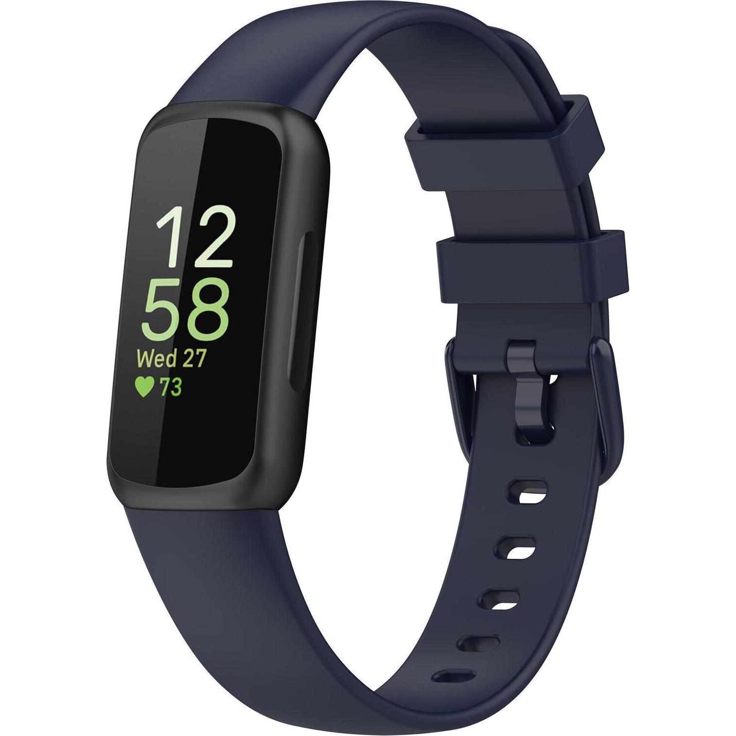 Strap-it Armband (Silikon, Inspire 3), Uhrenarmband, Blau