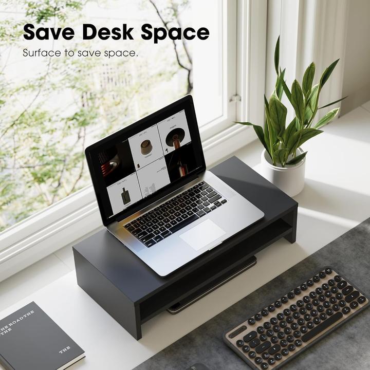 Actual product image Fitueyes Monitorständer mit 2 Ebenen und Stauraum