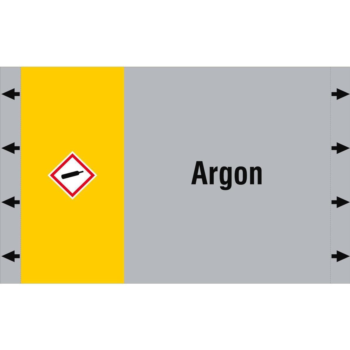 Brady, Etiketten, ISO 20560 Pipe Markers - Gas