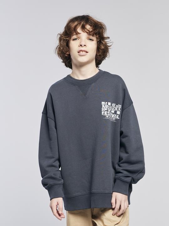 Actual product image Jonen Weites Jungen Sweatshirt in Washed-Optik (128)