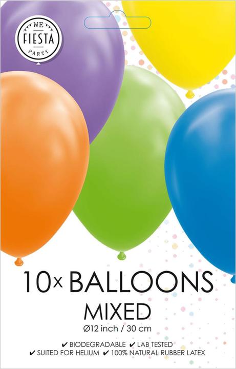 Actual product image Globos Europe Balloons in different colours, 30 cm, 10 pcs. (10 x)