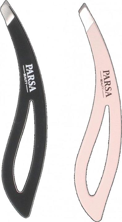 Produktbild Parsa Beauty Parsa Design-Pinzette, schräg, schwarz - rosé