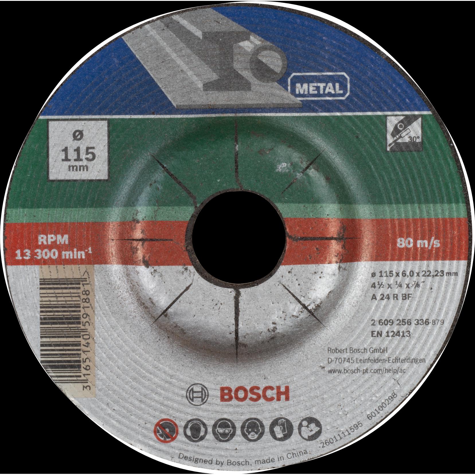 Bosch Zubehör, Sägeblatt, Schruppscheibe gekröpft, Metall D= 115 mm