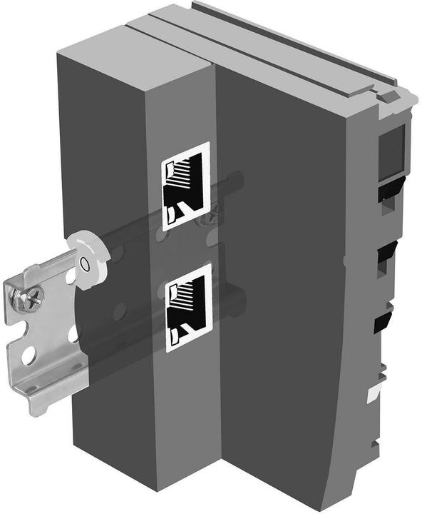Produktbild Delock Halterung Hutschiene mit Endanschlag zur Wandmontage