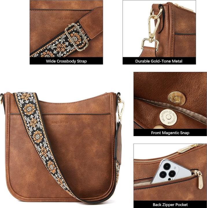 Produktbild Only-Bags.Store Kleine Umhängetasche Crossbody-Taschen mit verstellbarem, farbigem Riemen, Kunstleder