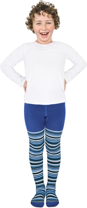 Actual product image Normani Children's striped thermal tights (86/92)