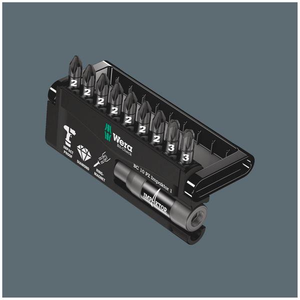Actual product image Wera Bit-Check 10 PZ Impaktor 1 (Cross Pozidriv PZ)