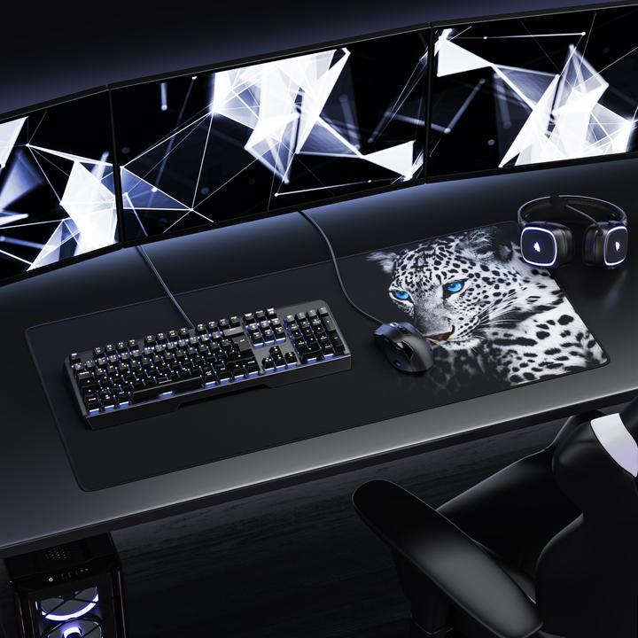 Actual product image Titanwolf Gaming Mouse Pad, 900 x 400mm XXL Speed Gaming Mouse Mat, Mousepad Extra Large Surface, White (XXL)