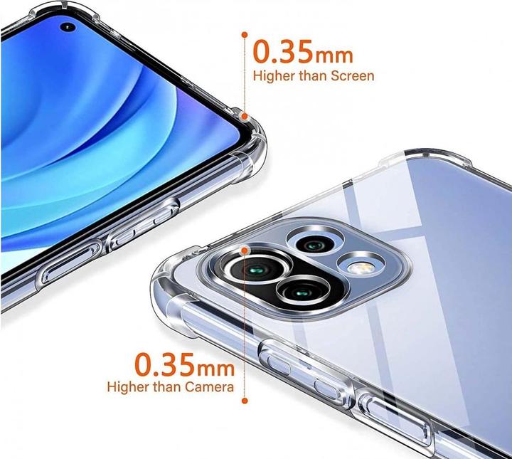 Produktbild Screenguard Xiaomi Mi 11 Lite Hülle Crystal Soft Airbag Bumper (Xiaomi Mi 11 Lite)