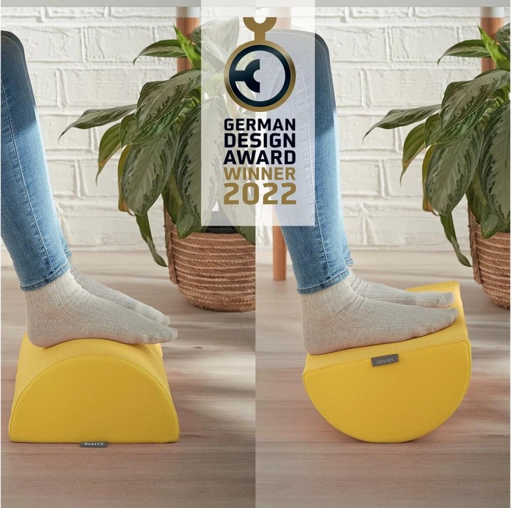 Image du produit Leitz Repose-pieds en jaune (26 x 14 x 40.5 cm)