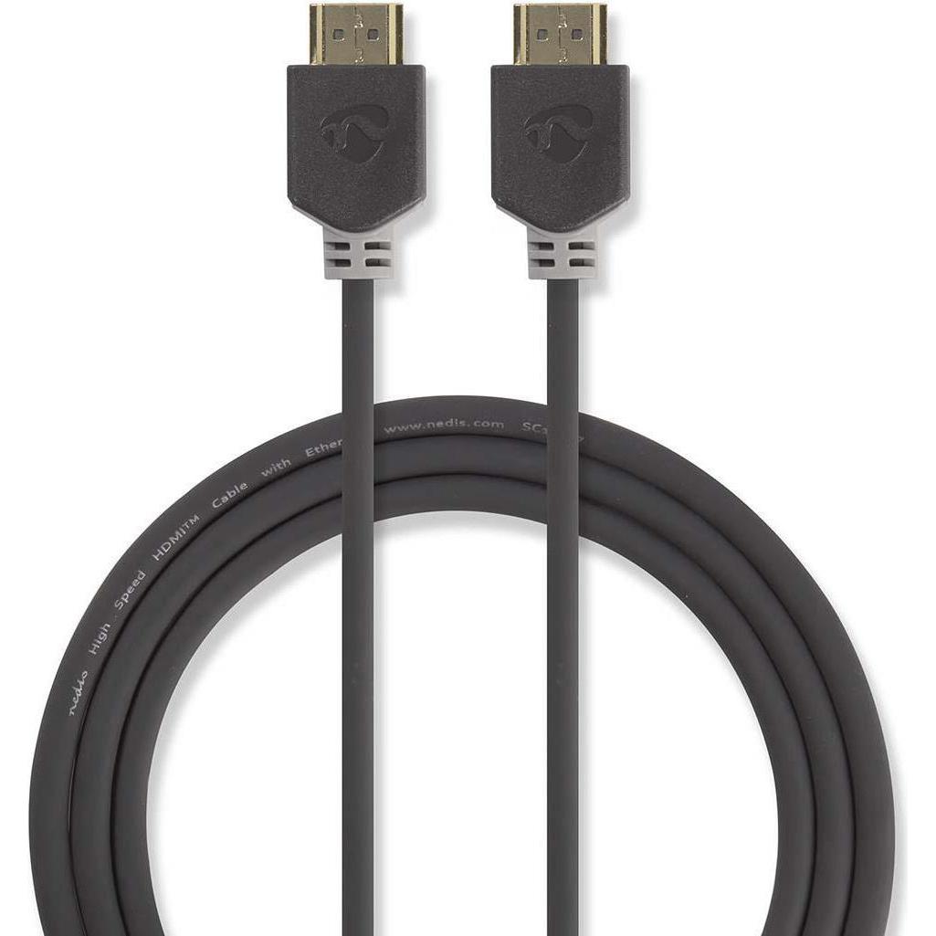Nedis Videokabel mit Ethernet, HDMI Stecker (7.50 m, HDMI), Video Kabel