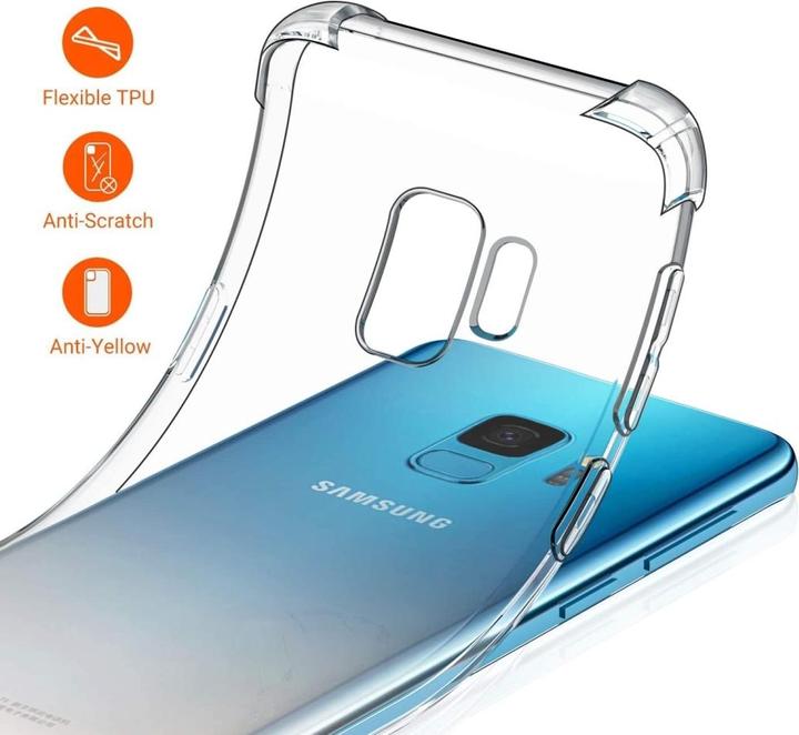 Actual product image Screenguard Samsung Galaxy S9 Case Crystal Soft Airbag Bumper (Samsung Galaxy S9+)