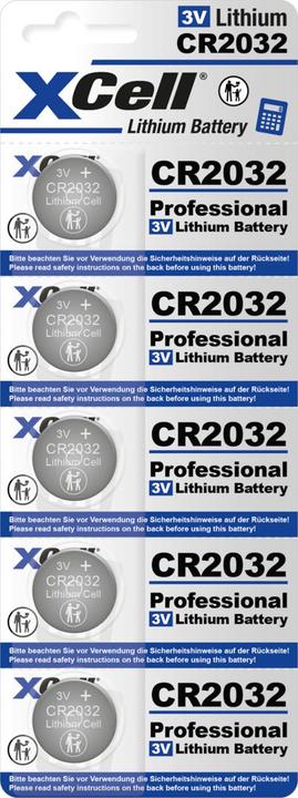 Produktbild Hückmann Knopfzelle Lithium 3V (5 Stk., CR2032, 220 mAh)