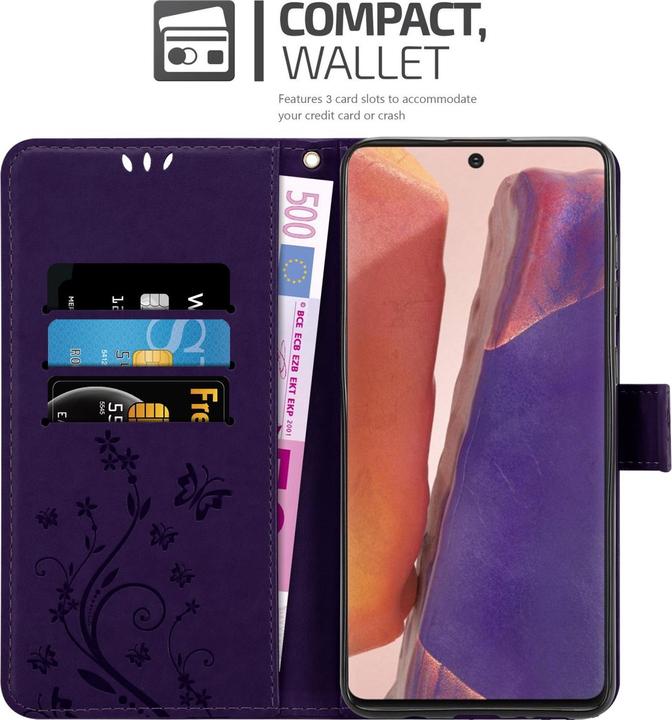 Image du produit Cadorabo Flower Book Housse pour Samsung Galaxy NOTE 20 (Samsung Galaxy Note 20)