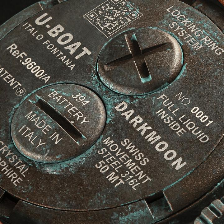 Immagine prodotto U-Boat 9600/A Herrenuhr Darkmoon Unico 45mm 50M (Fatto in Svizzera, 44 mm)