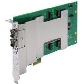 Moxa DE-FX02-SFP-T - Scheda in fibra ottica con 2 porte e 100 Mbit/s, 2 slot SFP, interfaccia PCIe (PCIe), Scheda di rete