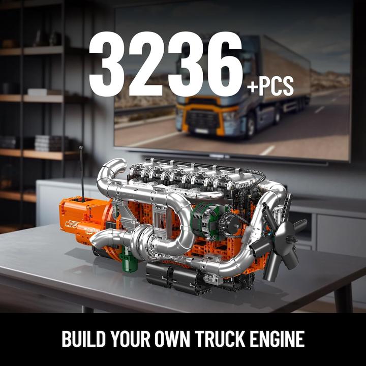Image du produit Mould King Inline-6 Truck Motor & Getriebe