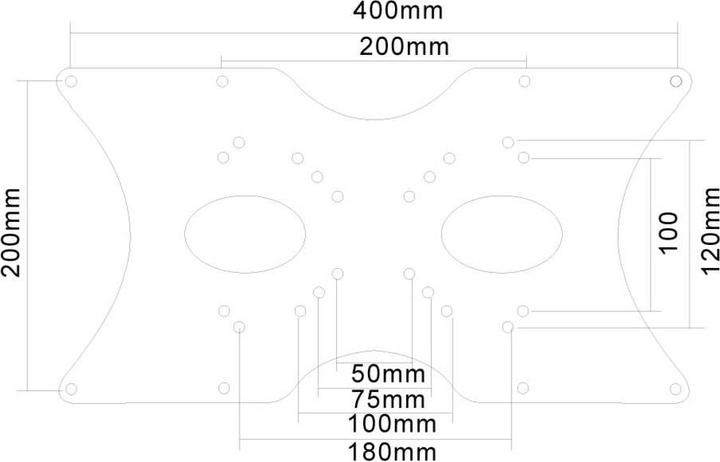 Produktbild Neomounts Fpma-Vesa400 (Wand, 52")