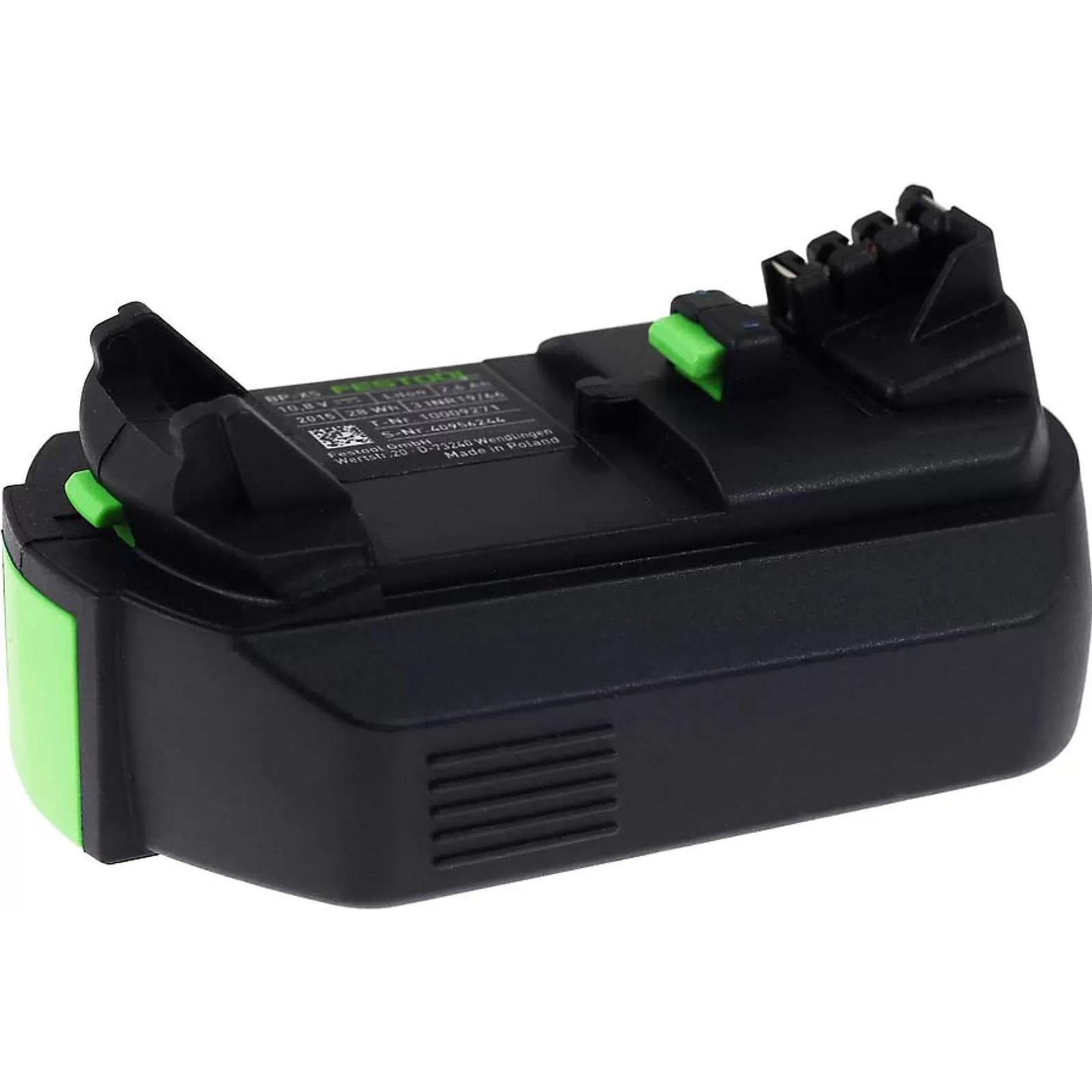 Festool, Werkzeugakku + Ladegerät, Akku für Werkzeug CXS / Typ BP-XS (neue Version) Original 10,8 Volt 2600mAh (10.8 V)