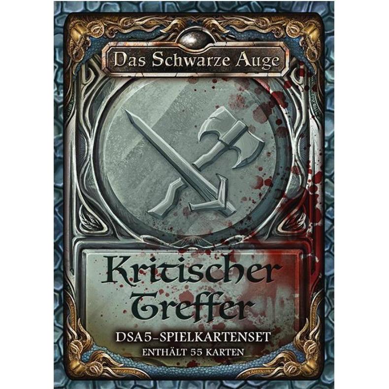 Ulisses Spiele Set di carte da gioco DSA5 - Critical Hits, 55 carte (DE Edition) (Tedesco)