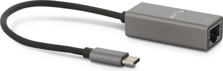 Produktbild LMP USB-C-auf-Gigabit-Ethernet-Adapter, grau (USB-C, RJ45 (1x))