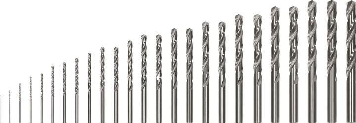 Produktbild Bosch Professional Zubehör PRO Metal HSS-G Spiralbohrer-Set, 25-tlg. (1 mm, 1.5 mm, 2 mm, 2.5 mm, 3 mm, 3.5 mm, 4 mm, 4.5 mm, 5 mm, 5.5 mm, 6 mm, 6.5 mm, 7 mm, 7.5 mm, 8 mm, 8.5 mm, 9 mm, 9.5 mm, 10 mm, 10.5 mm, 11 mm, 11.5 mm, 12 mm, 12.5 mm, 13 mm)