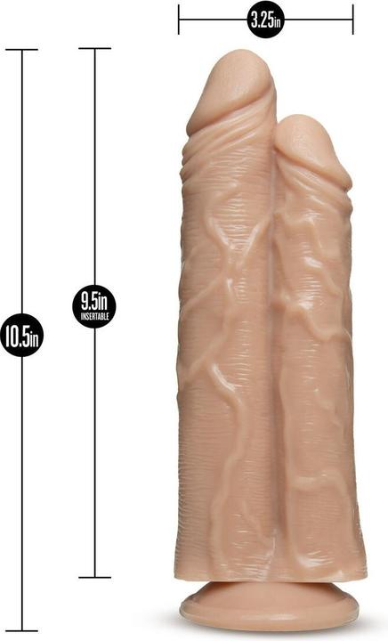 Actual product image Blush Dr. Skin â Double Trouble â Dildo with double shaft 26.6 cm â vanilla