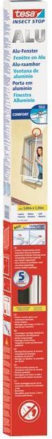 Actual product image tesa Insect screen Alu COMFORT for windows, with aluminium frame, without drilling (120 x 150 cm)