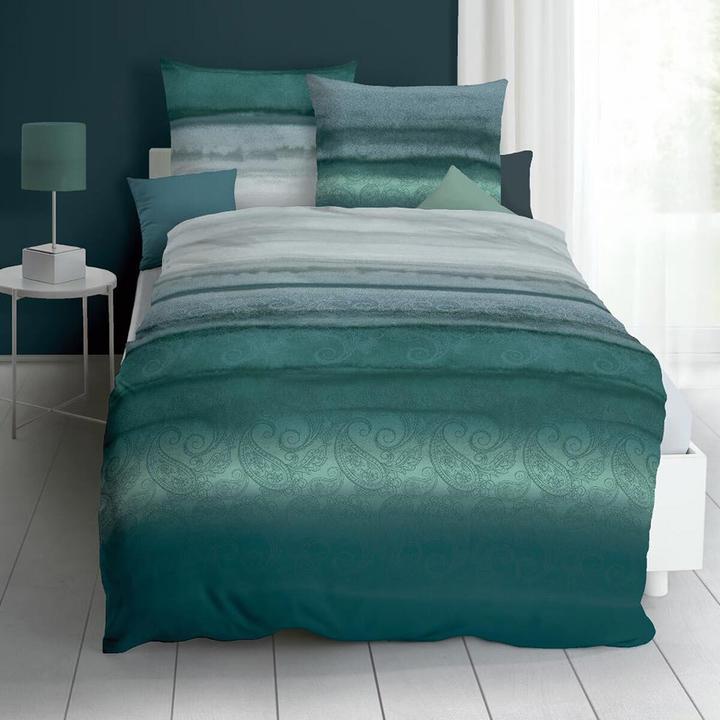 Produktbild Kaeppel Single Jersey Bettwäsche Mara smaragd (Bettwäsche Set, 135x200 cm + 80x80 cm)