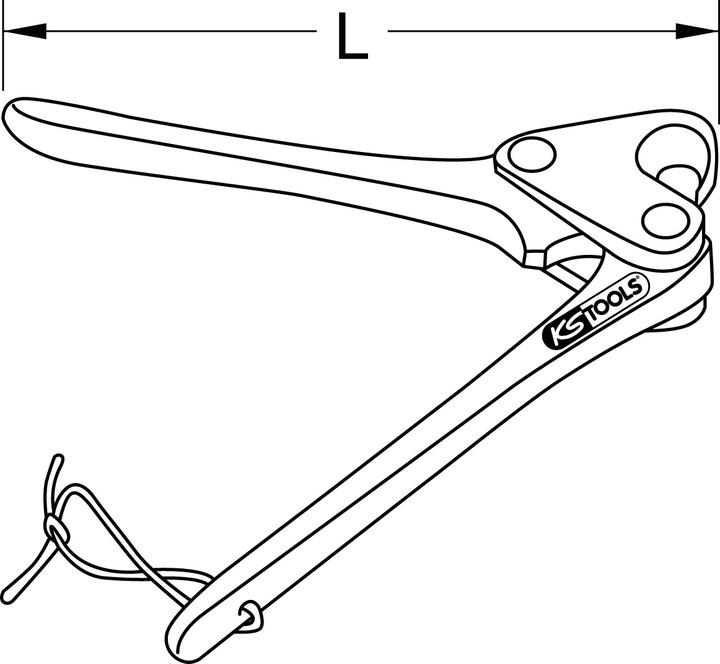 Actual product image KS Tools Lead seal pliers, metal handle, length 130 mm (130 mm)