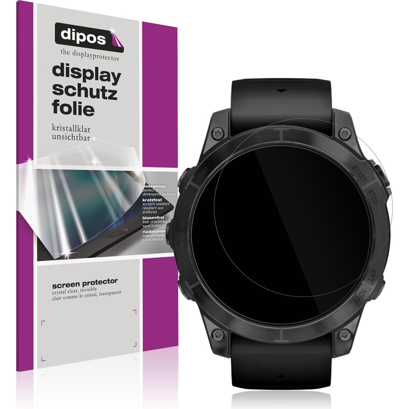 Dipos Displayschutzfolie Crystalclear, Smartwatch Schutzfolie, Transparent