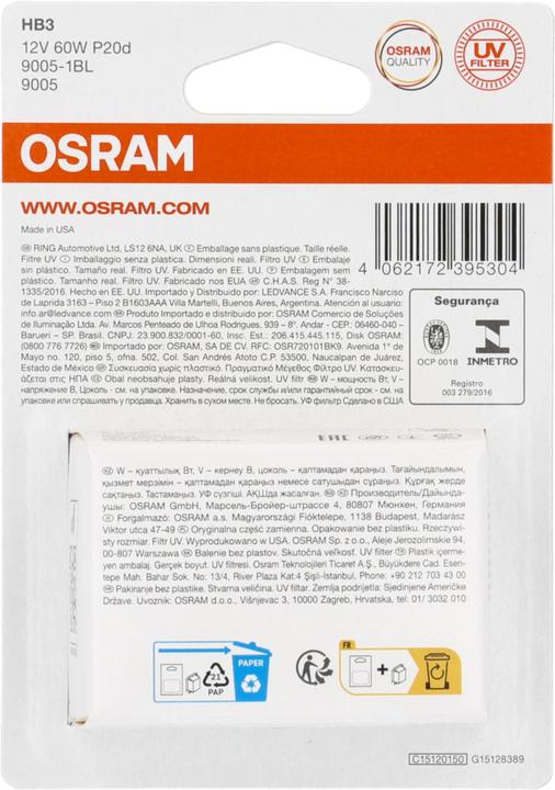 Produktbild Osram Original Line HB3 60 W 12 V (HB3)