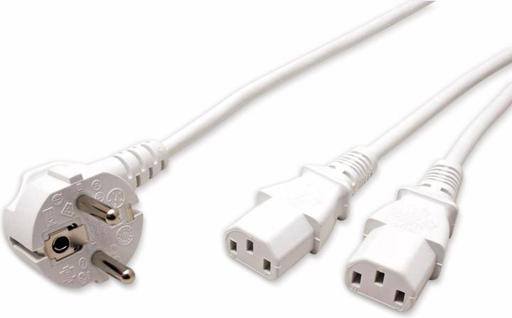 Actual product image Roline Y-mains connection cable, 2.0 m (2 m, C13)