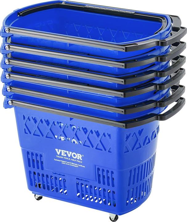 Produktbild Vevor Einkaufswagen mit Kunststoffrädern