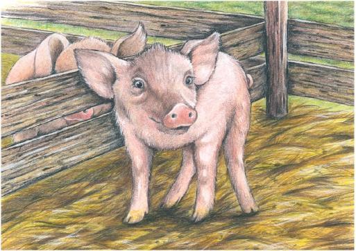 Produktbild Goki Holzblock Puzzle Bauernhof (9 Teile)