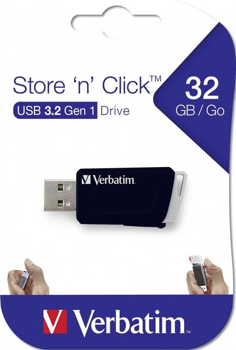 Produktbild Verbatim Store n Click 32GB USB 3.2 Gen 1 (32 GB, USB-A, USB 3.1)