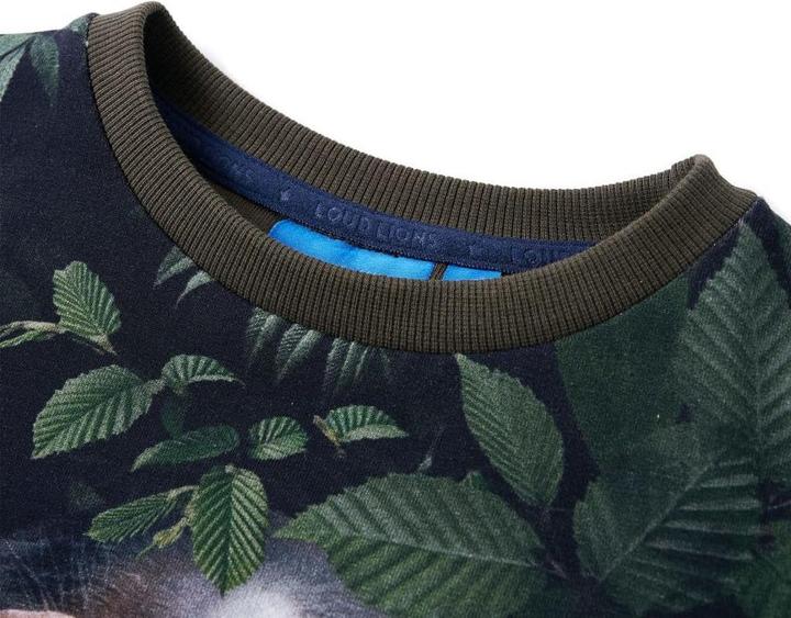 Image du produit VidaXL Sweat-shirt enfant kaki 140,Composition : 92% coton. 8 (140)