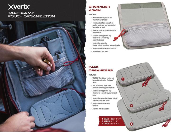 Actual product image Vertx Admin Organizer, Grey