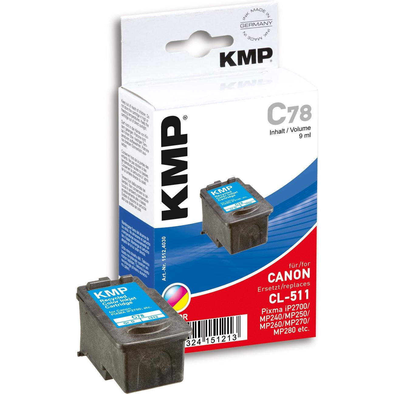 Thumbnail - KMP, Druckerpatrone, C78 (M, C, Y)