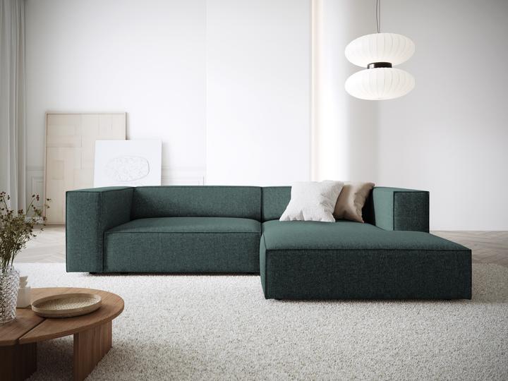 Actual product image Cosmopolitan Design Right Corner Sofa, "Arendal", 3 Seats, Petrol, 224x166x70 Made in Europe (Corner sofa)