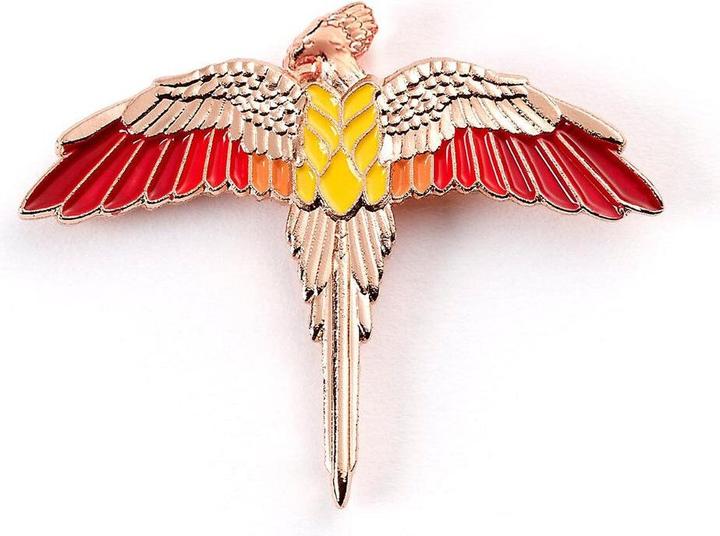 GED Harry Potter Rose Gold Plated Fawkes Pin Badge