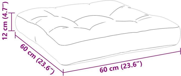 Actual product image vidaXL 10-piece garden lounge set with cushions (60 x 60 cm)