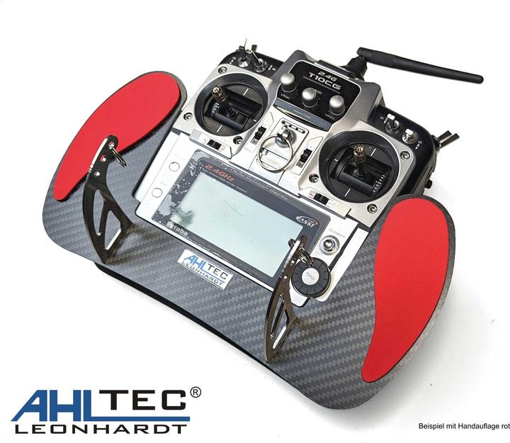 Produktbild AHLtec Senderpult Futaba T10CG Carbon mit Standard Senderpultbügel, ohne Handauflage