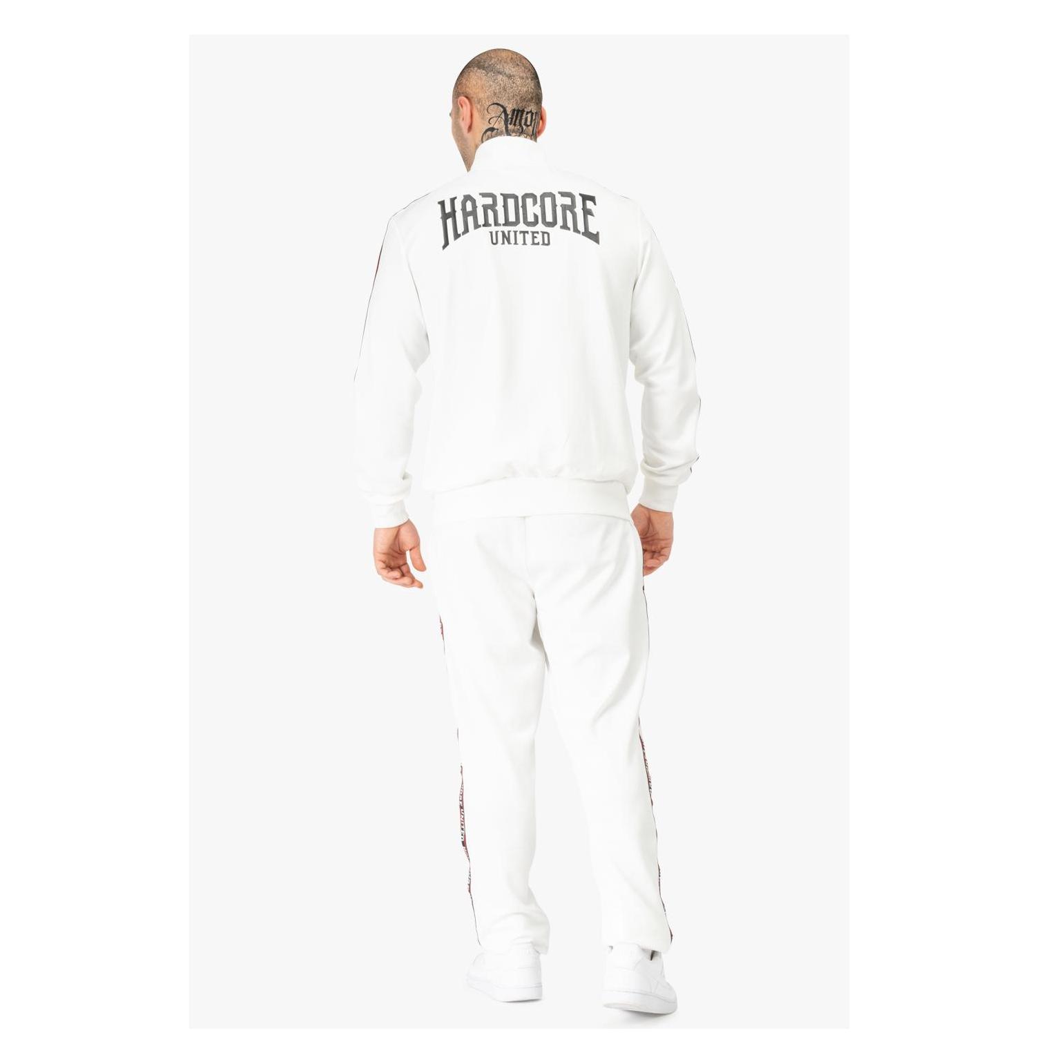 Hardcore United, Herren, Laufjacke, Gentle Core (L), Rot, Weiss, Schwarz, L
