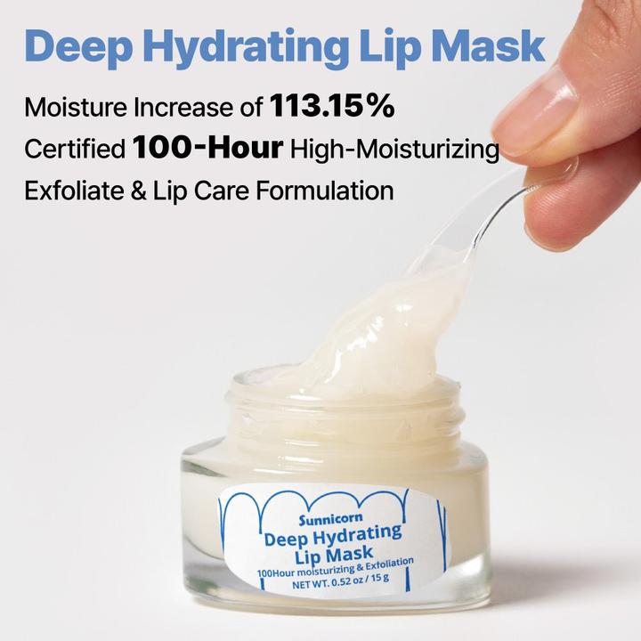 Actual product image Sunnicorn Deep Hydrating Lip Mask
