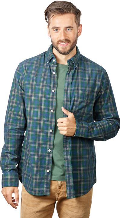 Produktbild GANT Regular Cord Check Shirt Long Sleeve Forest Green (L)