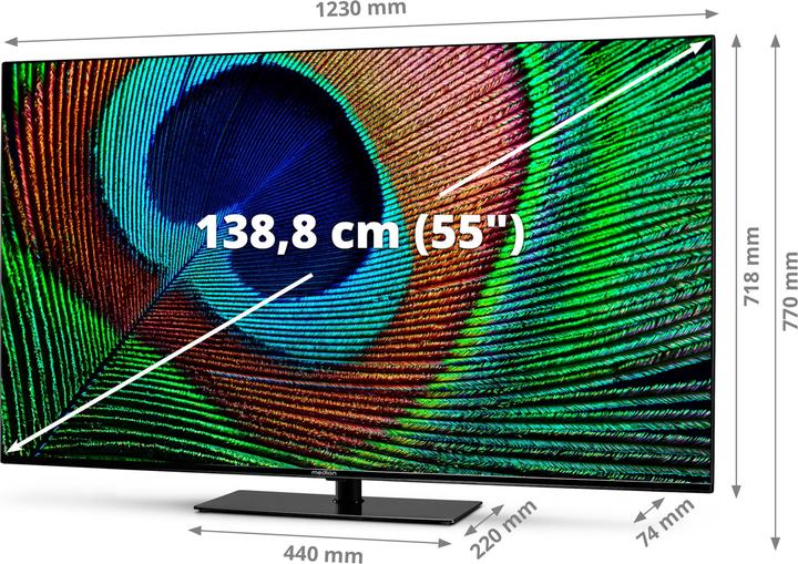 Actual product image Medion LIFE® X15573 (MD 30923) Android TV™ (55", LCD, 4K)