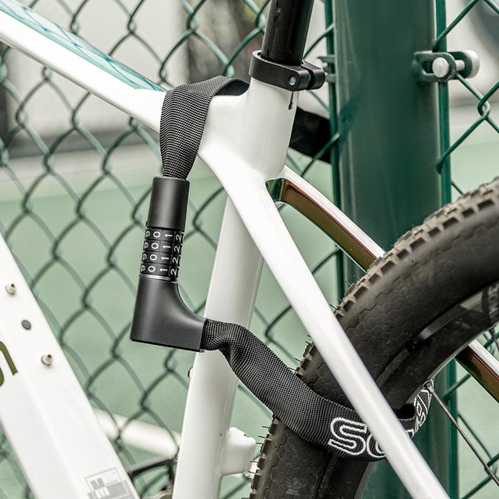 Image du produit Rockbros 3230002001 antivol pour vélo avec combinaison et clé - noir (95 cm)