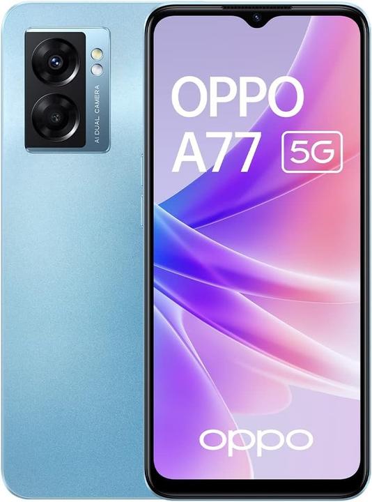 Productafbeelding OPPO - A77 5G 4/64GB oceaanblauw (128 GB, Oceaanblauw, 6.56", Dubbele SIM, 5G)