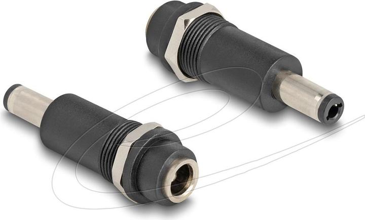 Actual product image Delock Adapter DC 5.5 x 2.1 mm socket to DC 5.5 x 2.5 mm plug